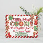 Invitation de fête de décoration de biscuits de No (Debout devant)