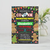 Invitation de fête de décoration de biscuits de No (Debout devant)