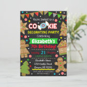 Invitation de fête de décoration de biscuits de No (Debout devant)