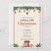 Invitation de fête de décoration de Noël (Devant)