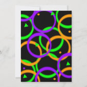Invitation de fête de découpage de citrouille avec (Dos)