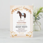 Invitation de fête de Derby Course de chevaux Élég (Debout devant)