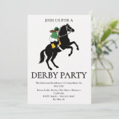Invitation de fête de Derby de course de chevaux v (Debout devant)