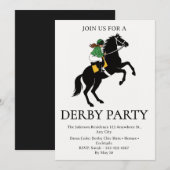 Invitation de fête de Derby de course de chevaux v (Devant / Derrière)