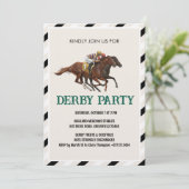 Invitation de fête de Derby de course de chevaux v (Debout devant)