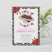 Invitation de fête de Derby de course de chevaux v (Debout devant)