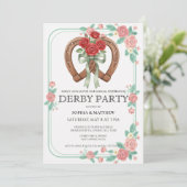 Invitation de fête de derby de course de chevaux v (Debout devant)