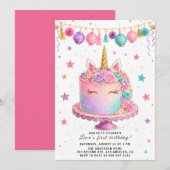 Invitation de fête de destruction de gâteau pastel (Devant / Derrière)