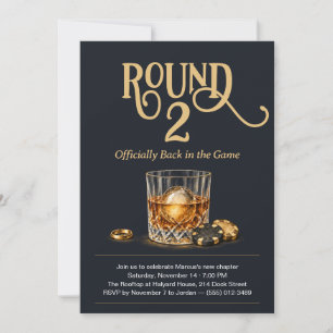 Invitation de fête de divorce pour hommes Whiskey
