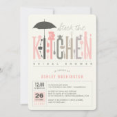 Invitation de fête de douche de mariage de cuisine (Devant)