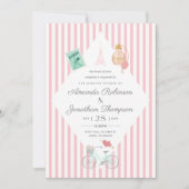 Invitation de fête de douche de mariage sur le thè (Devant)