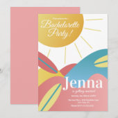 Invitation de fête de douche de mariée célibataire (Devant / Derrière)