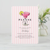 Invitation de fête de douche de mariée Cocktail à (Debout devant)