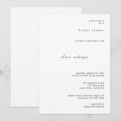Invitation de Fête de Fiançailles à la Calligraphi (Devant / Derrière)