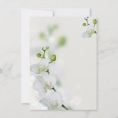 Invitation de fête de fiançailles à l'orchidée élé (Dos)