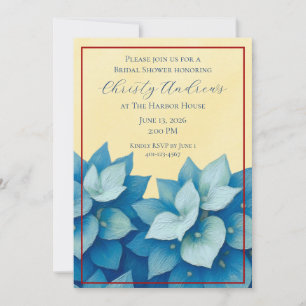 Invitation de Fête de Fiançailles au Hydrangea Côt
