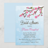 Invitation de Fête de Fiançailles aux Fleurs de Ce (Devant / Derrière)
