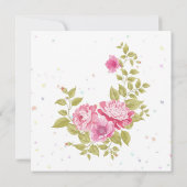 Invitation de Fête de Fiançailles avec Confettis d (Dos)