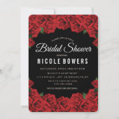 Invitation de Fête de Fiançailles avec des Roses R (Devant)