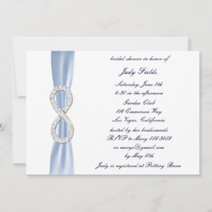 Invitation de Fête de Fiançailles Blue Diamond Inf