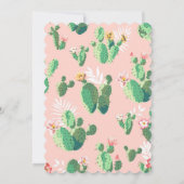 Invitation de Fête de Fiançailles Cactus Fiesta (Dos)