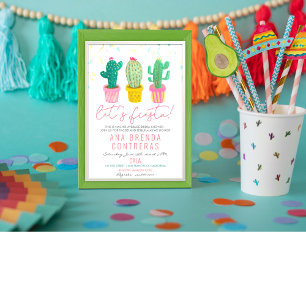 Invitation de Fête de Fiançailles Cactus Fiesta