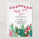 Invitation de Fête de Fiançailles Cactus 'Taco à p (Devant)