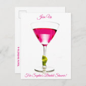 Invitation de Fête de Fiançailles Cocktail (Devant / Derrière)