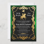 Invitation de Fête de Fiançailles de Chevalier Méd (Devant)