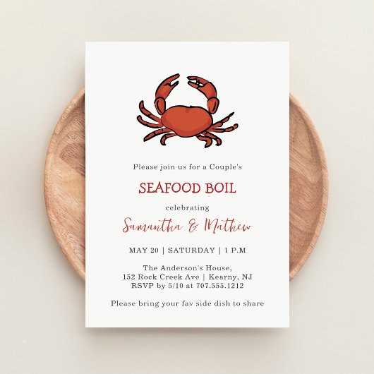 Invitation de fête de fiançailles de couple de bou