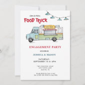 Invitation de fête de fiançailles de mariage de ca (Devant)