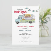 Invitation de fête de fiançailles de mariage de ca (Debout devant)