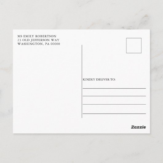 Invitation de Fête de Fiançailles de Mariage de Ca (Dos)