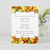 Invitation de fête de fiançailles de mariage print (Debout devant)