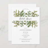Invitation de Fête de Fiançailles de Verdure d'Euc (Devant / Derrière)