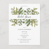 Invitation de Fête de Fiançailles de Verdure d'Euc (Devant)