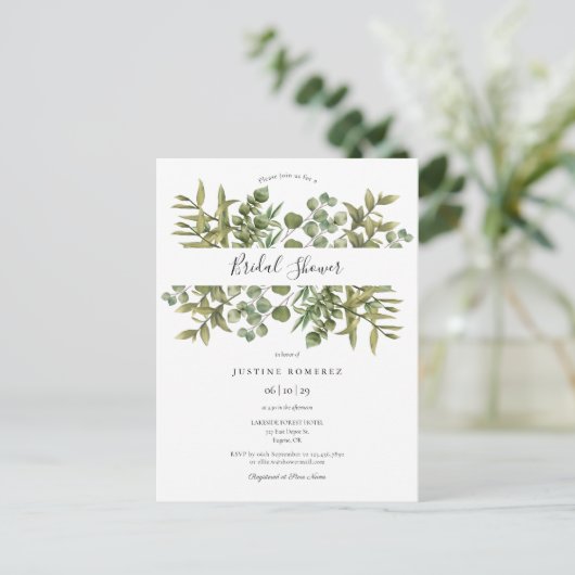 Invitation de Fête de Fiançailles de Verdure d'Euc (Debout devant)