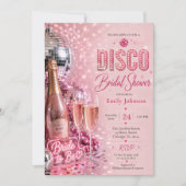 Invitation de Fête de Fiançailles Disco (Devant)