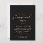 Invitation de fête de fiançailles en calligraphie (Devant)