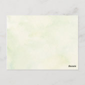 Invitation de Fête de Fiançailles en Verdure de Bo (Dos)