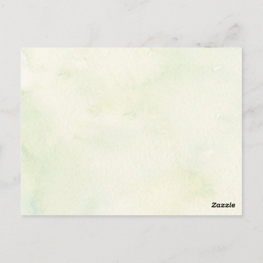 Invitation de Fête de Fiançailles en Verdure de Bo (Dos)