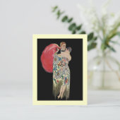 Invitation de fête de fiançailles Flapper élégante (Debout devant)