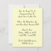 Invitation de fête de fiançailles Flapper élégante (Dos)