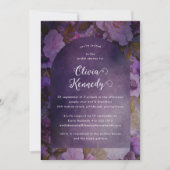 Invitation de Fête de Fiançailles Florale à l'Arch (Devant)