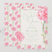 Invitation de Fête de Fiançailles Florale à l'Oeil (Devant / Derrière)