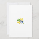 Invitation de Fête de Fiançailles Florale au Citro (Dos)