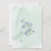 Invitation de Fête de Fiançailles Florale et Végét (Dos)