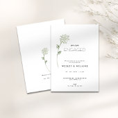 Invitation de fête de fiançailles florale - Minima