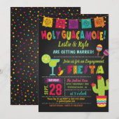 Invitation de fête de fiançailles Holy Guacamole F (Devant / Derrière)
