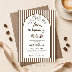 Invitation de Fête de Fiançailles 'L'amour est en 